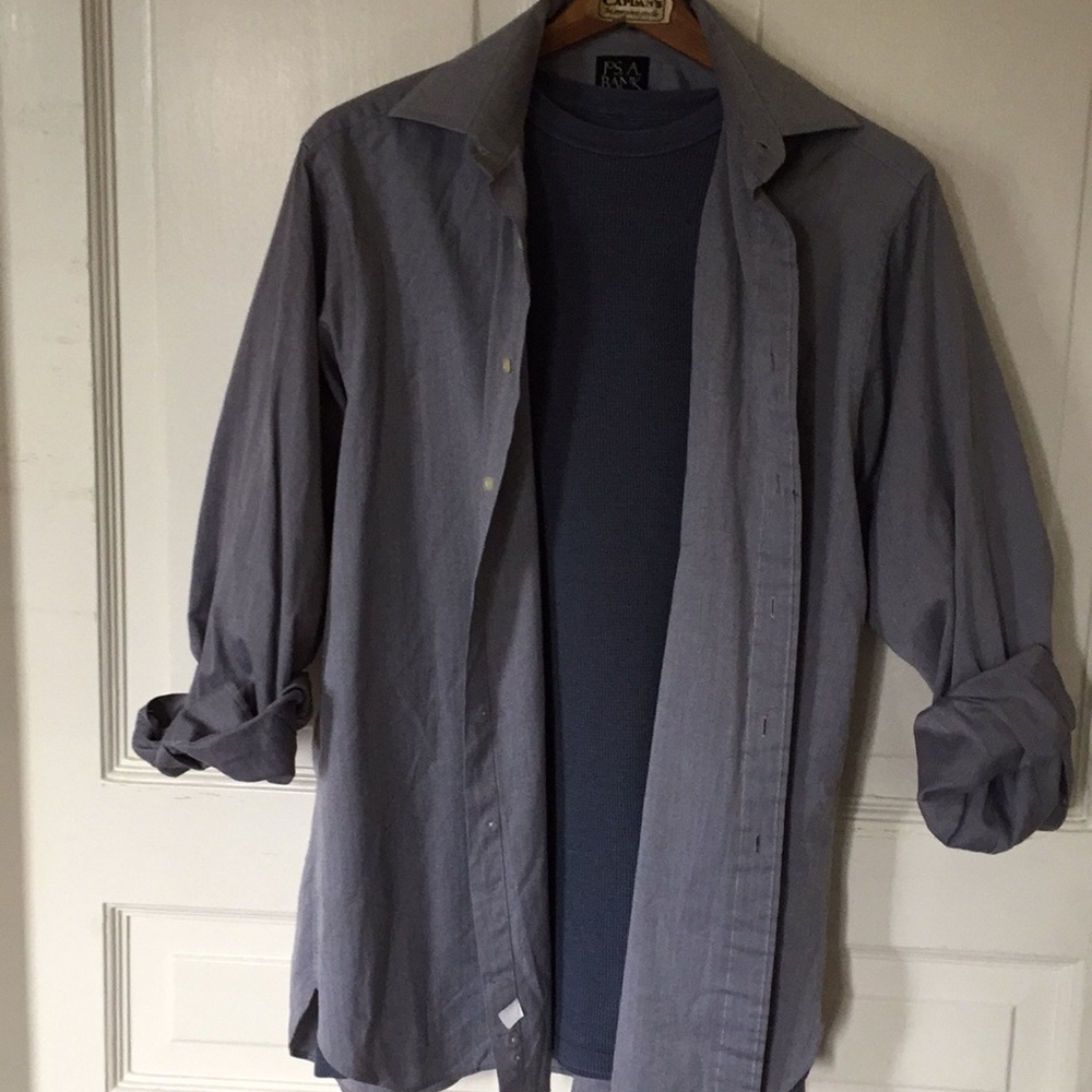 Men’s Blue Jos A. Bank Dress Shirt